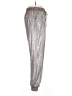 Caramela 100% Polyester Metallic Silver Casual Pants Size L - photo 4