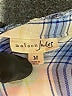 Maison Jules 100% Rayon Plaid Blue Long Sleeve Blouse Size M - photo 7