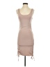 Threadbare Solid Tan Cocktail Dress Size 4 - photo 1