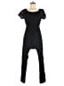 Indulge Solid Black Jumpsuit Size M - photo 1