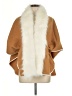 Laundry by Shelli Segal 100% Polyester Tan Brown Poncho One size - photo 1