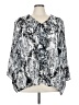 Maggie Barnes 100% Polyester Silver 3/4 Sleeve Blouse Size 3X - photo 1