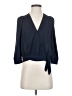 Madewell 100% Polyester Blue 3/4 Sleeve Blouse Size XXS (estimated) - photo 1