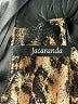 Jacaranda Animal Print Gold Long Sleeve Blouse Size L - photo 7