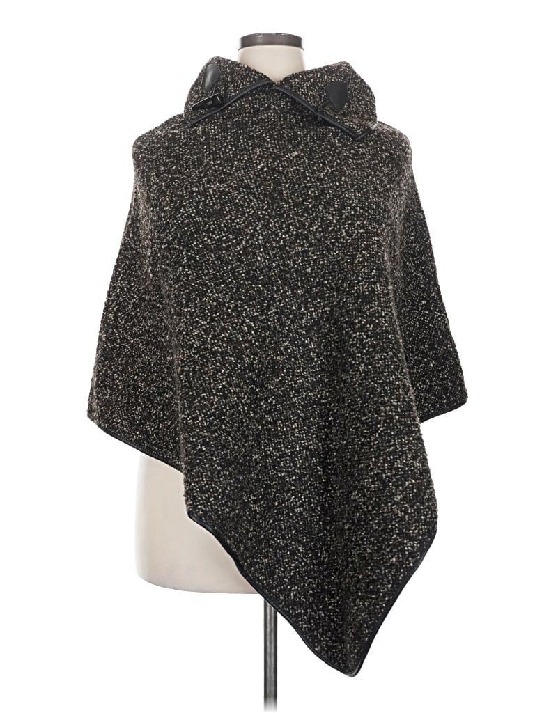 Pre-owned David & Young Poncho In Gray