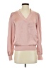 Express 100% Polyester Pink Long Sleeve T-Shirt Size XS - photo 1