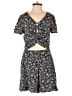 Snidel 100% Rayon Print Black Romper Size Sm (0) - photo 1