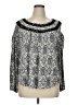Faded Glory Silver 3/4 Sleeve Blouse Size 16 - 18 - photo 1