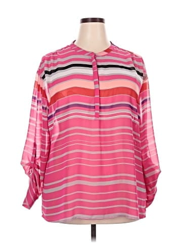 a.n.a. A New Approach 3/4 Sleeve Blouse (view 1)