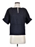 W by Worth Blue Short Sleeve Blouse Size XP - photo 1