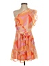 Aqua 100% Polyester Orange Cocktail Dress Size XS - photo 1