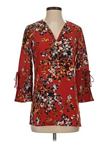 Lafayette 148 New York 3/4 Sleeve Silk Top (view 1)