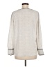 Ann Taylor LOFT 100% Polyester Ivory Long Sleeve Top Size M - photo 2