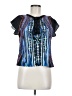Greylin Blue Short Sleeve Blouse Size M - photo 1