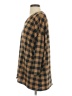 Bombom Plaid Brown 3/4 Sleeve T-Shirt Size S - photo 5