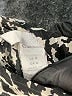 H&M 100% Polyester Paisley Silver Long Sleeve Blouse Size M - photo 7