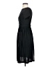 Unbranded Solid Black Casual Dress Size S - photo 5