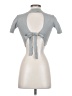 Zara Silver Short Sleeve Top Size S - photo 2