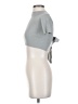 Zara Silver Short Sleeve Top Size S - photo 5