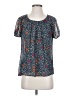 Sara Michelle Blue Short Sleeve Blouse Size S - photo 1