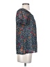 Sara Michelle Blue Short Sleeve Blouse Size S - photo 4