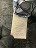 Max Studio Stripes Silver Blue Short Sleeve Blouse Size L (estimated) - photo 8