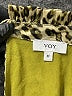 VOY 100% Polyester Animal Print Gold Sleeveless Blouse Size M - photo 7
