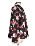 Como Blu Floral Black Long Sleeve Blouse Size L - photo 4