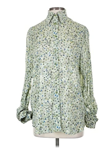 Acne Studios Floral Print Tie Cuff Button Down (view 1)