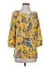 Tibi Yellow 3/4 Sleeve Blouse Size 4 - photo 1