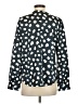 J.Crew 100% Polyester Polka Dots Black Long Sleeve Blouse Size S - photo 2