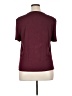 Saint + Sofia 100% Viscose Burgundy Short Sleeve Top Size 16 - photo 2