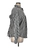 Unbranded 100% Polyester Stripes Black Long Sleeve Blouse Size XL - photo 4
