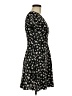 Shein 100% Polyester Floral Black Casual Dress Size 2 - photo 4