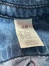 H&M 100% Cotton Blue Denim Jacket Size 6-9 mo - photo 3