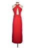 Peach Solid Red Casual Dress Size XS - photo 2