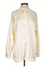 Missguided 100% Polyester Color Block Ivory Long Sleeve Blouse Size 0 - photo 1