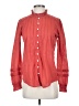 Faherty 100% Cotton Red Long Sleeve Blouse Size XS - photo 1