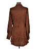 Runaway 100% Polyester Brown Long Sleeve Blouse Size L - photo 2