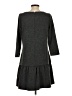Ann Taylor LOFT Solid Gray Casual Dress Size S - photo 2