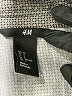 H&M 100% Polyester Houndstooth Gray Long Sleeve Blouse Size 2 - photo 4