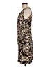 Lily Animal Print Brown Cocktail Dress Size L - photo 5