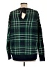 Crown & Ivy 100% Acrylic Plaid Green Pullover Sweater Size L - photo 2