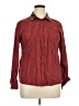 Merona 100% Cotton Checkered-gingham Red Long Sleeve Button-Down Shirt Size XL - photo 1