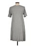 BCBGeneration Solid Gray Casual Dress Size L - photo 2