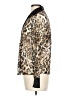 Jacaranda Animal Print Gold Long Sleeve Blouse Size L - photo 5