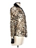 Jacaranda Animal Print Gold Long Sleeve Blouse Size L - photo 4