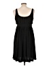 Essentials by ABS Solid Black Casual Dress Size 10 - photo 2