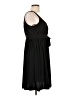 Essentials by ABS Solid Black Casual Dress Size 10 - photo 4