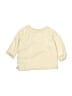 H&M 100% Cotton Hearts Ivory Yellow Sweatshirt 0-3 MO / 3 MO - photo 2